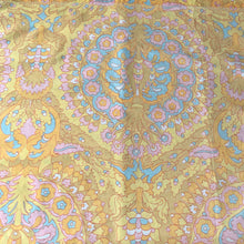 Load image into Gallery viewer, Jacks Daughter of All Trades Vintage Retro Store Shop Reseller Etsy Shopify Toronto Canada Free Porch Pick Up Local Delivery Worldwide Shipping Judy Weinberg Farmhouse Cottagecore Cottage Shabby Chic 1000 Nights poly cotton twin flat fitted double full bed sheets a bohemian geometric colourful flower power River Mills 1970s retro boho bedding bedroom home decor crafting quilting dressmaking