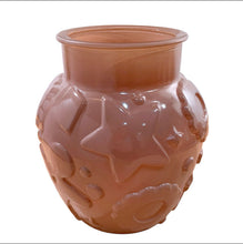 Load image into Gallery viewer, Vintage Chocolate Brown Embossed Glass Cookie Jar, Hazel-Atlas Glass, USA