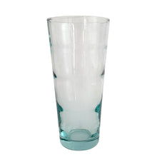 Load image into Gallery viewer, Single Anchor Hocking aqua Cameron beehive tumbler, side profile showing full height, tapered form, and textured surface