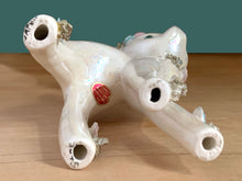 Load image into Gallery viewer, Jacks Daughter of All Trades Vintage Mid-Century Kitsch Store Shop Reseller Etsy Shopify Toronto Canada Free Porch Pick Up Local Delivery Worldwide Shipping Judy Weinberg Unique Gift Home Decor Collectible Collector Farmhouse Cottagecore Grannycore Cottage Shabby Chic Ceramic Figurine Lustreware Iridescent Deer Lefton Japan Kitsch Kitschy Christmas Holiday Decor