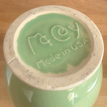 Load image into Gallery viewer, Close-up of the McCoy maker's mark and "Made in USA" stamped into the base
