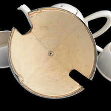 Load image into Gallery viewer, Teapot measures 6 x 5 1/2 inches
Creamer and sugar measure 4 1/4 x 2 3/8 inches