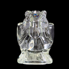 Load image into Gallery viewer, Vintage Avon clear glass squirrel votive candle holder, Indiana Glass, 1970s–80s, front view