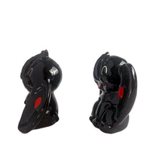 Load image into Gallery viewer, Adorable pair of hand painted black lucky elephant salt and pepper shakers. Crafted by Shafford, Japan, 1950s. A sweet kitschy shaker set for your Shafford or shaker collection!
In excellent vintage condition, no chips, with corks.
Measures 3 x 1 1/2 x 3 inches