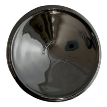 Load image into Gallery viewer, Close-up of maker's mark on vintage 1970s Luminarc Gourmande black opaline dessert bowl base
