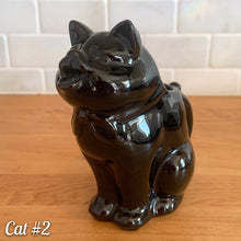 Load image into Gallery viewer, Vintage Kitschy Black Redware Cat Creamer, Shafford, Japan