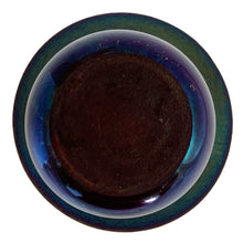 Load image into Gallery viewer, Jacks Daughter of All Trades Vintage Store Shop Reseller Etsy Shopify Toronto Canada Free Porch Pick Up Local Delivery Worldwide Shipping Judy Weinberg Unique Housewarming Hostess Sustainable Gift Home Decor Collectible Collector Hand Blown Artisan iridescent black amethyst stretch art glass vase Artist Raymond D. Matthews Jr Bittersweet Glassworks 1970s