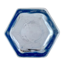 Load image into Gallery viewer, Stunning pale blue "Chivalry" cooler glass. The glass has a textured surface with a six panel shape making them super easy to hold. Crafted by the Libbey Glass Company, USA, circa 1990s. A great addition to your glassware collection! In excellent condition, free from chips. Measures 3 3/8 x 6 1/8 inches Capacity 16 ounces