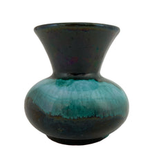 Load image into Gallery viewer, Opposite side view of vintage Blue Mountain Pottery bud vase displaying one-of-a-kind glaze variations