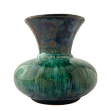 Load image into Gallery viewer, Side view of Blue Mountain Pottery squat vase displaying bulbous form and flared rim, 1970s Collingwood Ontario