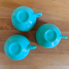 Load image into Gallery viewer, Vintage "Ripple Blue" or "Blue Crinoline" Milk Glass Cup and Saucer, Hazel-Atlas Glass, USA