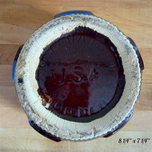 Load image into Gallery viewer, Vintage Art Deco Brown Drip Glaze Flower Stoneware Pottery Jardiniere Planters No. 1420, Robinson Ransbottom, USA