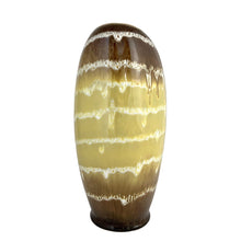 Load image into Gallery viewer, Side view of vintage Carstens Tönnieshof 547-25 West German pottery vase with drip glaze and fish-mouth rim