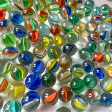 Load image into Gallery viewer, Jacks Daughter of All Trades Vintage Antique Store Shop Reseller Etsy Shopify Toronto Canada Free Porch Pick Up Local Delivery Worldwide Shipping Judy Weinberg Gift Home Decor Collectible Collector Farmhouse Cottage Core Shabby Chic Colourful Colorful Multicolor Multicolour Cats Eye Glass Marbles Childrens Game Toy 1960s 1970s Movie TV Television Photography Prop Fish Tank Crafting Crafts Vase