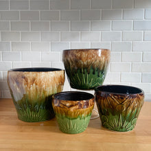 Load image into Gallery viewer, Vintage "Celestial Sun and Moon" Garden Planter Pot, Robinson Ransbottom Pottery Company, USA