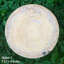 Load image into Gallery viewer, The earth and sky are represented beautifully in this large vintage mid-century Celestial Moon and Star ceramic garden planter pot featuring embossed starburst suns and moons in brown and green drip glaze. Designed and crafted by Robinson Ransbottom Pottery Company, in Roseville Ohio, USA, circa 1960s. This highly collectible planter will look gorgeous filled with your favourite greenery or flowers. Perfect for the container garden enthusiast!
Option 1: 9 1/2 x 8 inches. In excellent vintage condition