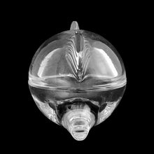 Load image into Gallery viewer, Vintage Anchor Hocking clear glass fish trinket dish, front-facing view showing fish mouth and dorsal fin finial detail