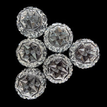 Load image into Gallery viewer, Jacks Daughter of All Trades Vintage Retro Mid-Century Modern Modernist Store Shop Reseller Etsy Shopify Toronto Canada Free Porch Pick Up Local Delivery Worldwide Shipping Judy Weinberg Unique Housewarming Hostess Sustainable Gift Home Decor Collectible Collector Art Glass Bohemia Crystal Czech Czechoslovakia Clear Glass Salt Cellar Spoon Wedding Gift