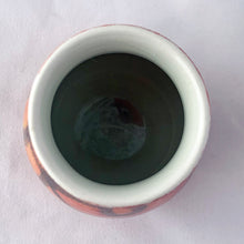 Load image into Gallery viewer, Vintage mid-century miniature "Delphis Series" vase decorated in vibrant red, orange and yellow glossy glaze. Hand painted by Carole Holden for Poole Pottery, England, 1966-69. Perfect for a small bouquet or use to liven up your decor. In excellent condition, free from chips/cracks/repairs. Measures 2 5/8 x 3 1/2 inches.