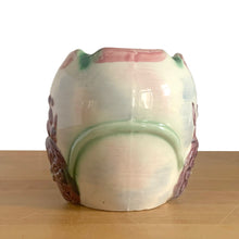 Load image into Gallery viewer, Vintage figural donkey and cart, colourful ceramic planter, shape S3364. Crafted in Japan, 1960s. Perfect for your favourite houseplant, succulent or repurpose as a pen/pencil or make-up brush holder.
In excellent condition, no chips/cracks/repairs.
Measures 7 x 4 x 5 inches