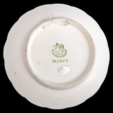 Load image into Gallery viewer, Reverse of vintage ESD Lefton wall plaque showing original ESD Japan stamp, model number MR21447, and hanging holes, 1950s
