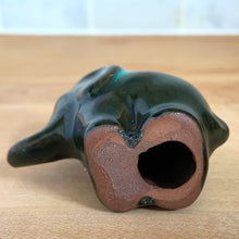 Load image into Gallery viewer, Bottom of Blue Mountain Pottery elephant figurine — unglazed base showing