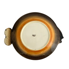 Load image into Gallery viewer, Vintage hand painted ceramic Majolica style figural fish serving platter, plates, dishes and sauce boat in shades of yellow, ochre and gray. Crafted by R. B. Ceramiche Artistiche, Italy, 1960s. This unique tableware is perfect for fish lovers!