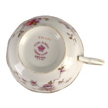 Load image into Gallery viewer, Jacks Daughter of All Trades Vintage Antique Retro Mid-Century Modern Modernist Kitsch Store Shop Reseller Etsy Shopify Toronto Canada Free Porch Pick Up Local Delivery Worldwide Shipping Judy Weinberg Unique Housewarming Hostess Sustainable Gift Home Decor Collectible Collector Gift Mom Mothers Day Birthday Royal Albert Crown China Hand Painted Floral Gold Gilt Teacup and Saucer Farmhouse Cottagecore Cottage Grannycore Shabby Chic High Tea Party