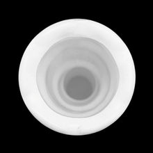 Load image into Gallery viewer, A very popular piece, this vintage milkglass bud vase with fluted body and sawtooth mouth. Crafted by CLC Co., USA, circa 1970s. Any flower arrangement looks beautiful in this simple, yet elegant vase. A perfect addition to vintage home, farmhouse or wedding decor. In excellent condition, no chips or cracks. Measures 8 1/2 inches