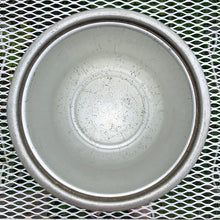 Load image into Gallery viewer, Vintage mid-century era Roses hand forged hammered aluminum ice bucket featuring two stylized handles, an embossed rose sprays on each side of the bucket plus a wreath of roses on the lid circling the decorative knob. Crafted by the Everlast Metal Products Corporation, USA, 1950s. Includes a decorative hammered aluminum slotted ice spoon. The perfect addition to your bar cart!
In used vintage condition with age-appropriate wear. Measures 8 x 8 x 9 1/2 inches