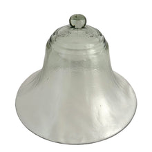 Load image into Gallery viewer, Close-up of antique French glass cloche showing hand-blown construction