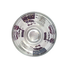 Load image into Gallery viewer, This vibrant vintage mid-century clear shot glass features a delightful pattern of 22kt gold butterflies, thistles and botanicals on a frosted band. Designed by Fred Press, USA, circa 1960s. A stunning addition to your luxury barware collection!
In excellent condition, no chips. Minor wear commensurate with age.
Measures 8 1/2 inches tall