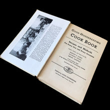 Load image into Gallery viewer, This vintage hardcover Good Housekeeping Cookbook, Recipes and Methods for Everyday and Every Occasion. It's 254 pages are jam-packed with recipes and helpful reference material. International Magazine Company, 1933, First Edition. A handy guide to bring your favourite foods to life and a wonderful addition to your cookbook collection.
In good vintage condition. Binding is in need of attention on the inside front cover. Age-related foxing/yellowing of the pages.
Measurements 5 x 7 3/8 inches