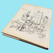 Load image into Gallery viewer, Fabulous vintage hardcover book entitled The Great Fur Opera-Animals of the Hudson's Bay Company 1670-1970. Written and illustrated by Ronald Searle and Kildare Dobbs. They describe the book, "From fur factories to chain stores – a witty and irreverent glance at the three-hundred-year history of the Hudson's Bay company, North America's oldest continuing commercial enterprise."