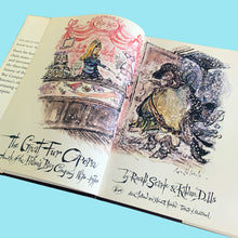 Load image into Gallery viewer, Fabulous vintage hardcover book entitled The Great Fur Opera-Animals of the Hudson's Bay Company 1670-1970. Written and illustrated by Ronald Searle and Kildare Dobbs. They describe the book, "From fur factories to chain stores – a witty and irreverent glance at the three-hundred-year history of the Hudson's Bay company, North America's oldest continuing commercial enterprise."