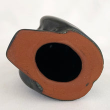 Load image into Gallery viewer, Jacks Daughter of All Trades Vintage Antique Mid-Century Kitsch Store Shop Reseller Etsy Shopify Toronto Canada Free Porch Pick Up Local Delivery Worldwide Shipping Judy Weinberg Unique Housewarming Gift Sustainable Gift Wedding Gift Home Decor Collectible Collector Gift Farmhouse Cottagecore Cottage Lodge Shabby Chic Industrial retro green drip glazed redware art pottery owl figurine Blue Mountain Pottery Canada 1970s owl collector