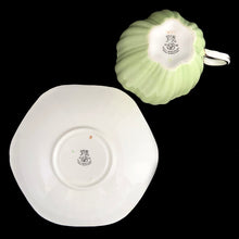 Load image into Gallery viewer, Maker's mark on base of vintage EB Foley 1850 bone china teacup and saucer, made in England
