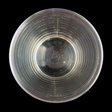 Load image into Gallery viewer, Glass measures 4 5/8 x 4 1/4 inches. Total height with beater is 11 1/4 inches