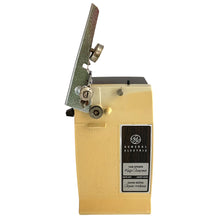 Load image into Gallery viewer, Vintage harvest gold and brown electric can opener with knife sharpener at the back, model #EC25L. Manufactured by General Electric, USA, 1970s. The perfect appliance to add to your retro kitchen countertop! In used vintage condition with minor wear. In good working order.