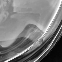 Load image into Gallery viewer, Macro detail of Heisey No. 3350 pitcher base edge showing natural firing rough spot — hand-blown production characteristic
