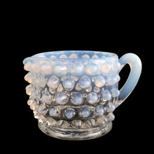 Load image into Gallery viewer, Vintage Hobnail French opalescent glass oil cruet with stopper. Crafted by Fenton Art Glass, USA, 1939 - 1964. A lovely way to serve oil, vinegar or your favourite salad dressing.
In excellent used vintage condition, no chips.
Measures 1 1/2 x 4 1/2 inches