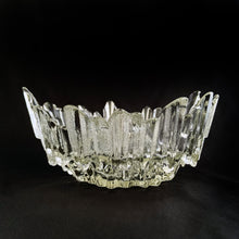 Load image into Gallery viewer, This striking "Revontulet" bowl is a fine representation of Scandinavian art glass. Designed by Tauno Wirkkala for Humppila, Finland, circa 1970s. Revontulet translate to Northern Lights in English and this line is certainly as unique and beautiful as their namesake. In excellent condition, free from chips/cracks/wear. Measures 8 1/8 x 3 3/4 inches