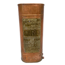 Load image into Gallery viewer, Vintage Guardian Copper & Brass Fire Extinguisher Umbrella Stand