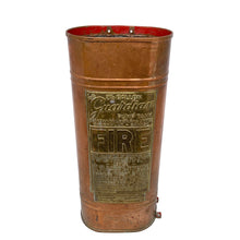 Load image into Gallery viewer, Vintage Guardian Copper & Brass Fire Extinguisher Umbrella Stand