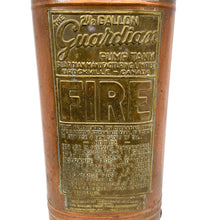 Load image into Gallery viewer, Vintage Guardian Copper & Brass Fire Extinguisher Umbrella Stand