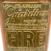 Load image into Gallery viewer, Vintage Guardian Copper & Brass Fire Extinguisher Umbrella Stand