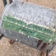 Load image into Gallery viewer, Vintage "Ideal" Green Metal Garden Hose Wheeled Cart, John Watson Manufacturing, Canada