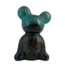 Load image into Gallery viewer, Adorable vintage green drip glazed Koala Bear art pottery figurine. Crafted by Blue Mountain Pottery, Canada, circa 1970s. Add this sweet little bear to your BMP collection! In excellent condition, free from chips/repairs. Faint script on the back of the bear reads, "Wasaga Beach Canada". Measures 3 3/4 inches tall