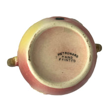 Load image into Gallery viewer, Jacks Daughter of All Trades Vintage Antique Mid-Century Kitsch Store Shop Reseller Etsy Shopify Toronto Canada Free Porch Pick Up Local Delivery Worldwide Shipping Judy Weinberg Unique Housewarming Gift Sustainable Gift Wedding Gift Home Decor Collectible Collector Gift Farmhouse Cottagecore Cottage Lodge Shabby Chic Industrial hand painted majolica-style figural red apple ceramic lidded sugar bowl Metroware Japan 1940s kitchen table decor