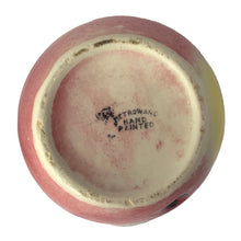 Load image into Gallery viewer, Jacks Daughter of All Trades Vintage Antique Mid-Century Kitsch Store Shop Reseller Etsy Shopify Toronto Canada Free Porch Pick Up Local Delivery Worldwide Shipping Judy Weinberg Unique Housewarming Gift Sustainable Gift Wedding Gift Home Decor Collectible Collector Gift Farmhouse Cottagecore Cottage Lodge Shabby Chic Industrial hand painted majolica-style figural ceramic red apple condiment jar Metroware Japan 1940s kitchen table decor